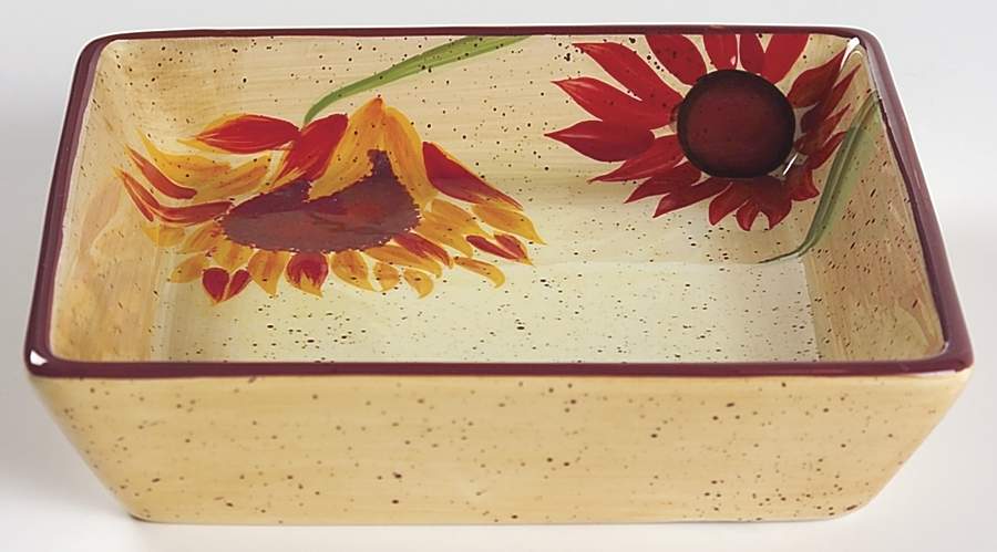 Evening Sun Individual Square Sandwich Server by Pfaltzgraff-1