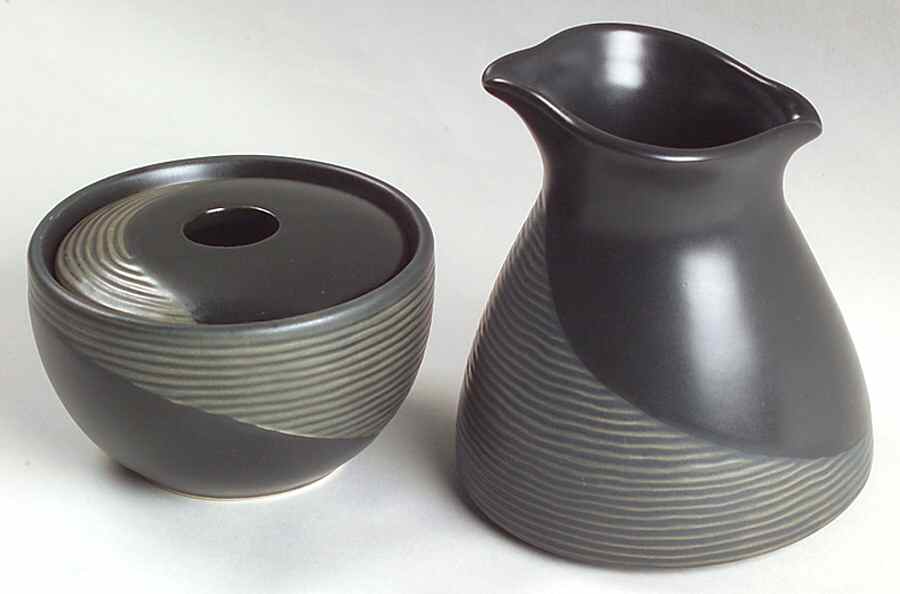 Night Surf Stacking Creamer & Sugar Bowl with Lid Set by Pfaltzgraff-1