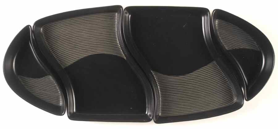 Night Surf (4 Pc) Modular Vegetable Serving Set by Pfaltzgraff-1