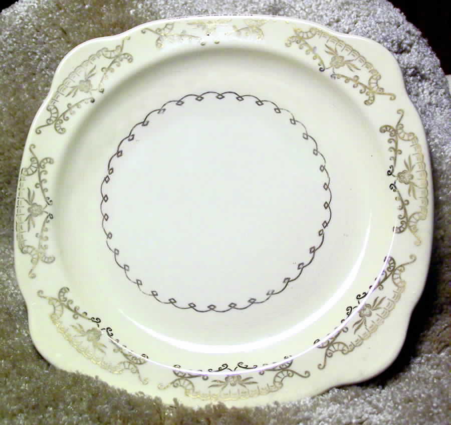 PCP212 Square Salad Plate by Paden City-1