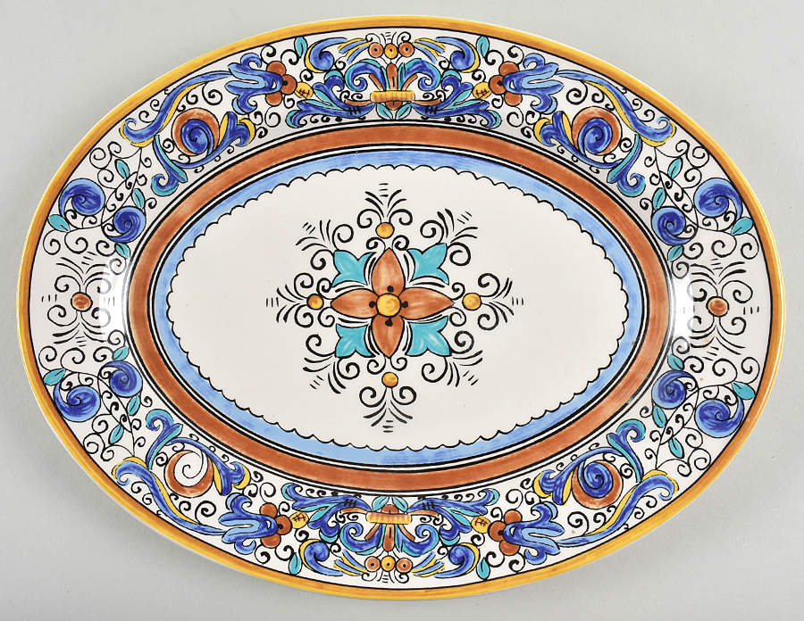 Umbria 14" Oval Serving Platter by Portugal-1
