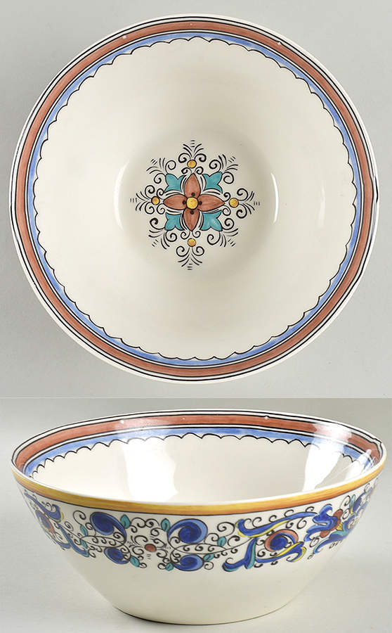 Umbria 9" Round Vegetable Bowl by Portugal-1