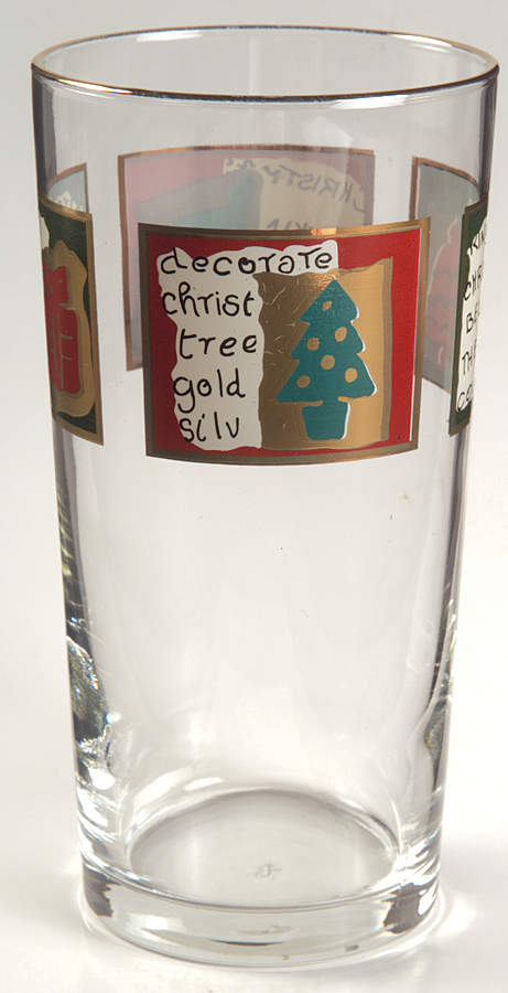 Yuletide Greetings 16 Oz Glassware Tumbler by Pier 1-1