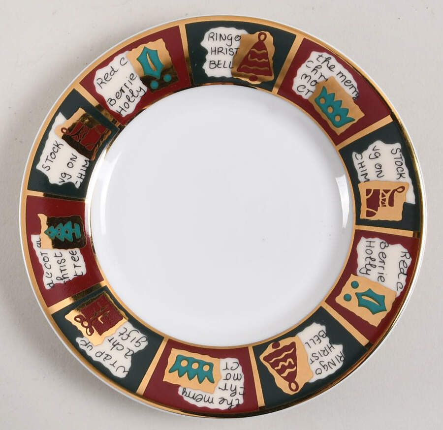 Yuletide Greetings Saucer by Pier 1-1