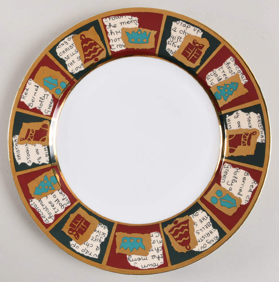 Yuletide Greetings Dinner Plate by Pier 1-1