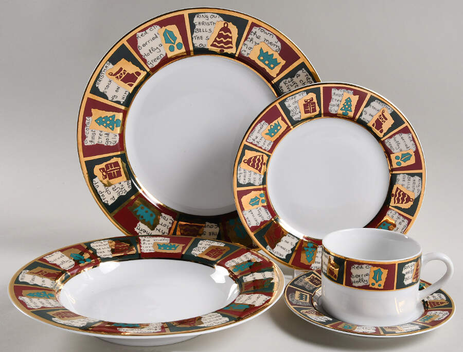 Yuletide Greetings 5 Piece Place Setting by Pier 1-1