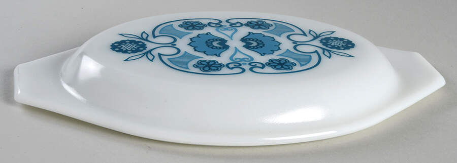 Horizon Lid for 1.5 Quart Oval Covered Casserole by Pyrex-1