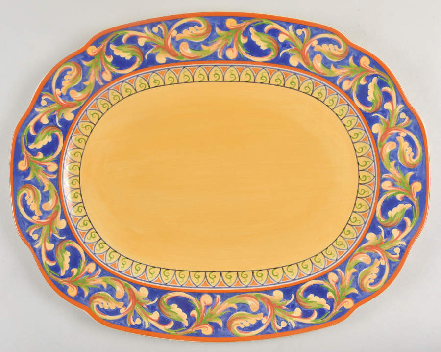 Villa Della Luna 18" Oval Serving Platter by Pfaltzgraff-1