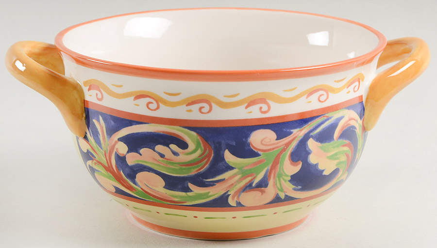 Villa Della Luna Individual Handled Soup Bowl by Pfaltzgraff-1