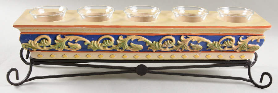 Villa Della Luna Five Light Linear Centerpiece by Pfaltzgraff-1