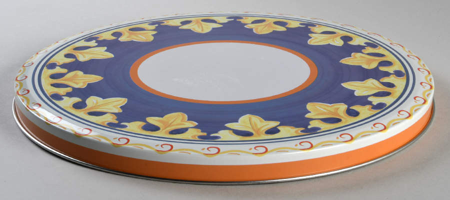 Villa Della Luna Lid for Large Round Storage Tin by Pfaltzgraff-1