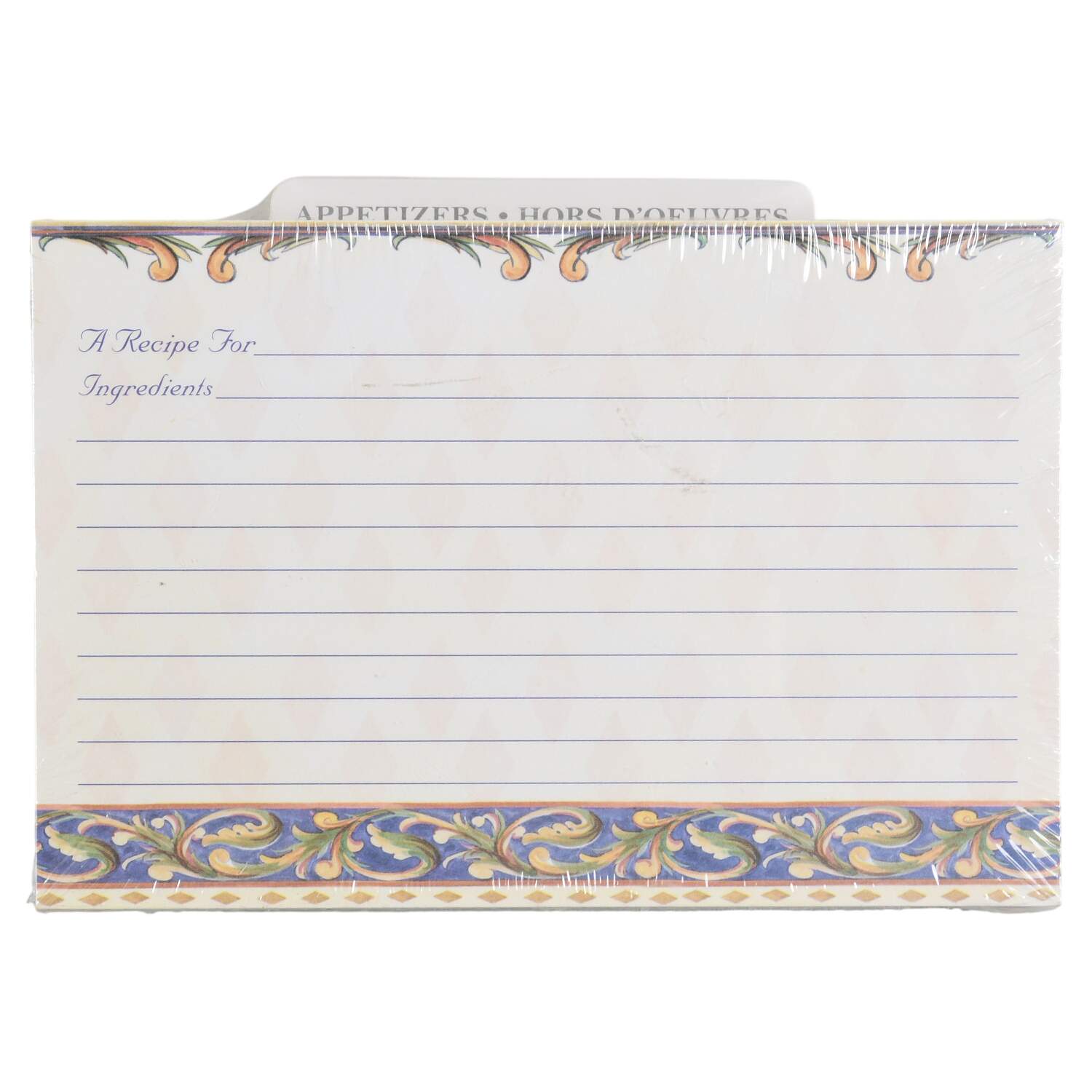 Villa Della Luna Paper Recipe Card - Set of 40 by Pfaltzgraff-1