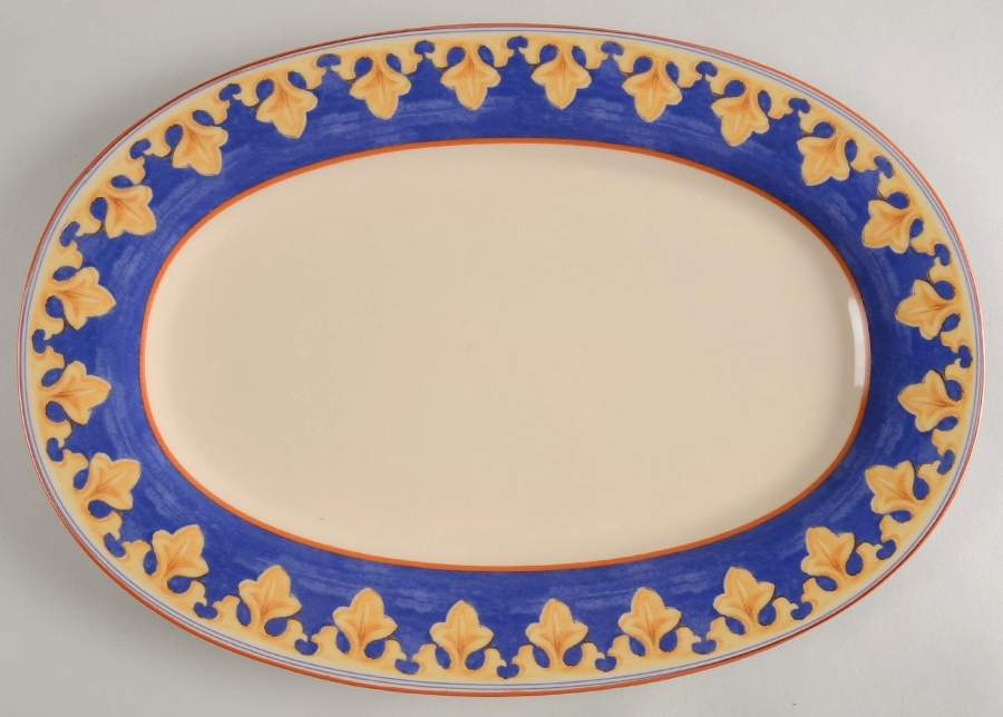 Villa Della Luna 14" Oval Serving Platter by Pfaltzgraff-1