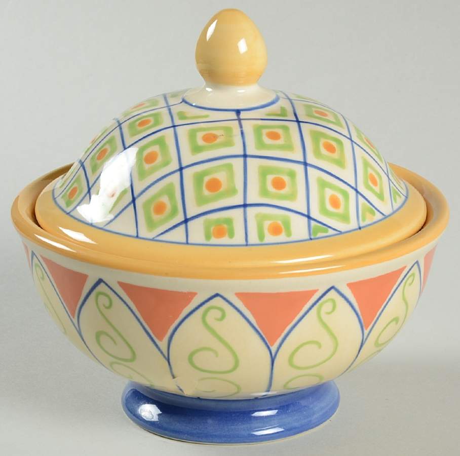 Villa Della Luna Parmesan Pot & Lid by Pfaltzgraff-1