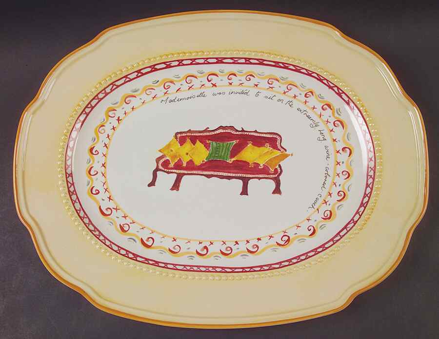 Villa Della Luna 18" Oval Serving Platter by Pfaltzgraff-1