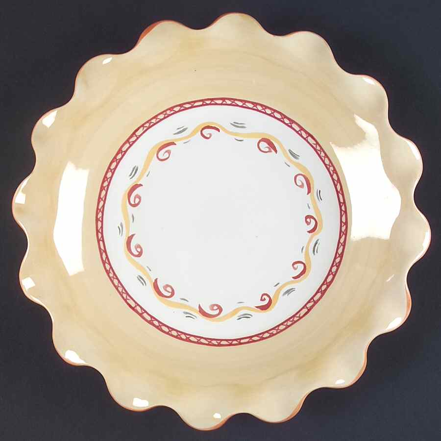 Villa Della Luna 10" Ruffled Plate by Pfaltzgraff-1