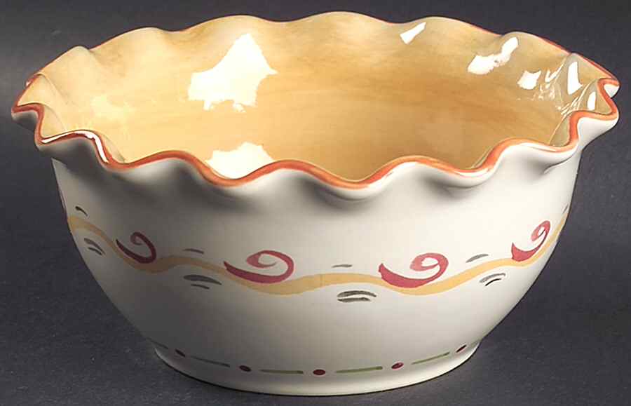 Villa Della Luna 6" Ruffled Bowl by Pfaltzgraff-1