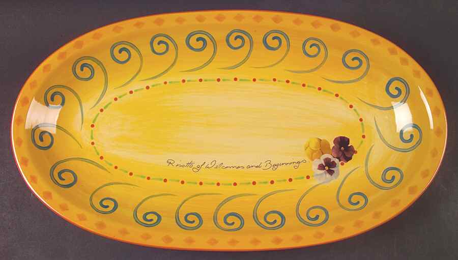 Villa Della Luna Risotto Dish (Platter) by Pfaltzgraff-1