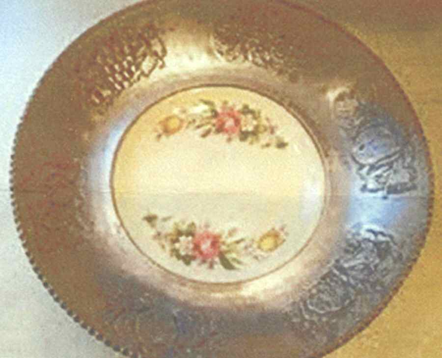 PCP214 Bowl w/Metal Rim (Uses Bread & Butter Plate) by Paden City-1