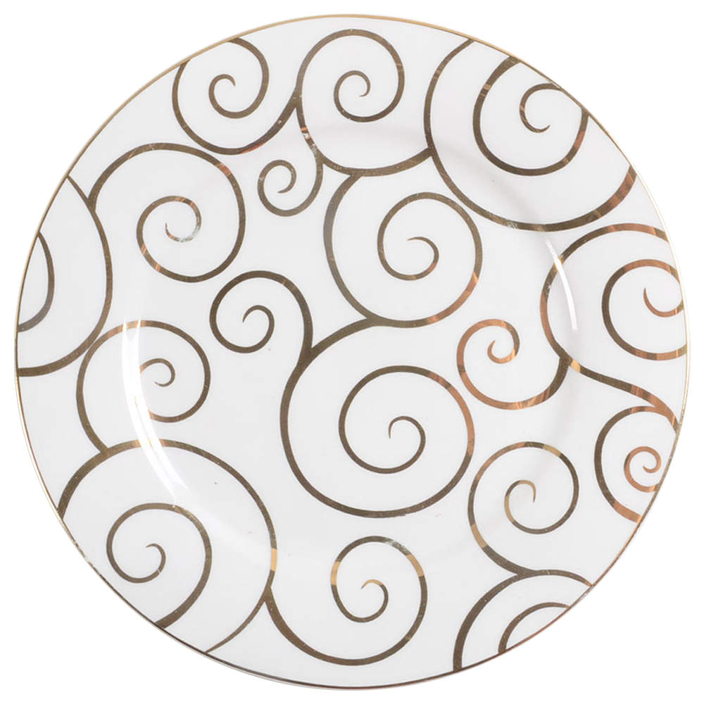 Gold Swirl (Porcelain) Salad Plate by Pier 1-1