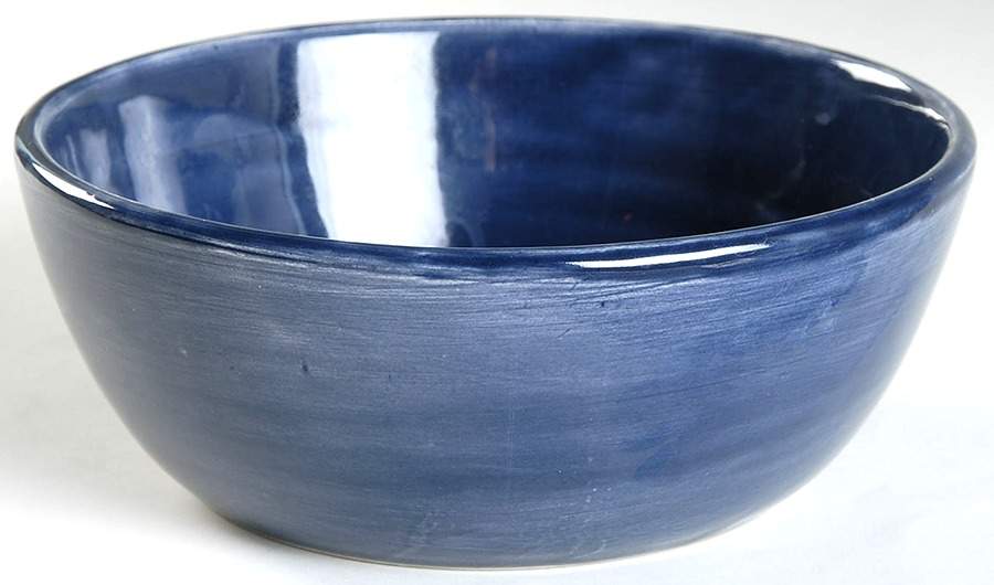 Sausalito Sapphire Blue 8" Round Vegetable Bowl by Pottery Barn China-1