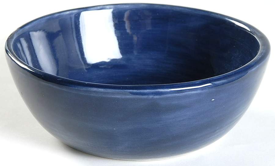 Sausalito Sapphire Blue 7" Round Vegetable Bowl by Pottery Barn China-1