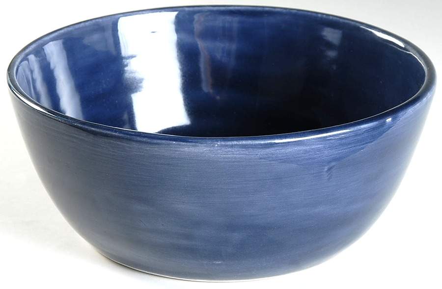 Sausalito Sapphire Blue 9" Salad Serving Bowl by Pottery Barn China-1