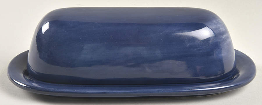 Sausalito Sapphire Blue 1/4 Lb Covered Butter by Pottery Barn China-1