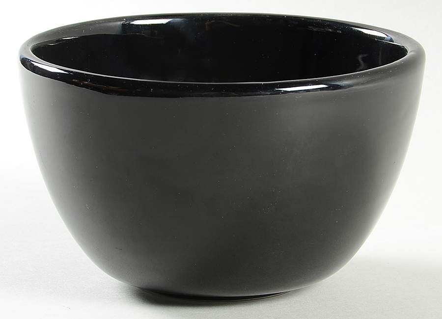 Sausalito Black Coupe Cereal Bowl by Pottery Barn China-1