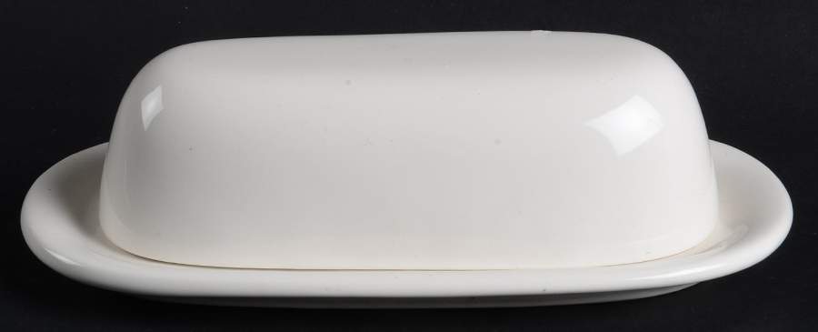 Sausalito Blanca (White) 1/4 Lb Covered Butter by Pottery Barn China-1