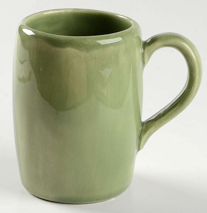 Sausalito Celery (Light Green) Mug by Pottery Barn China-1