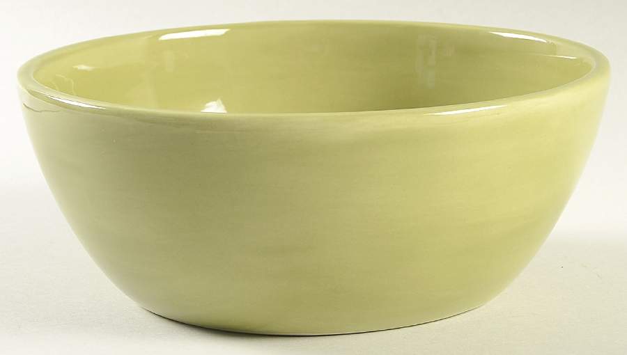 Sausalito Celery (Light Green) 8" Round Vegetable Bowl by Pottery Barn China-1
