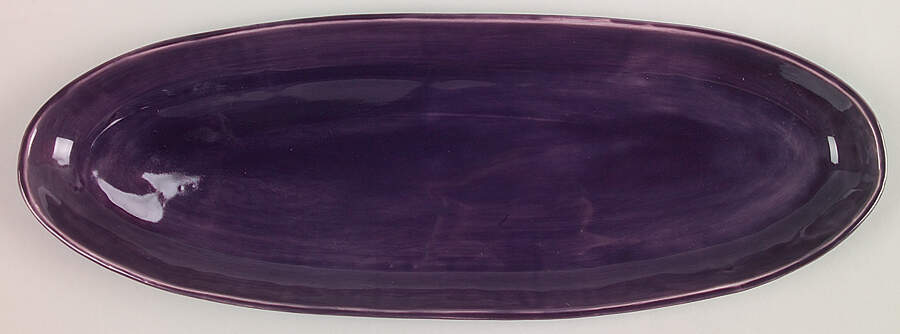 Sausalito Fig (Purple) 20" Fish Platter by Pottery Barn China-1