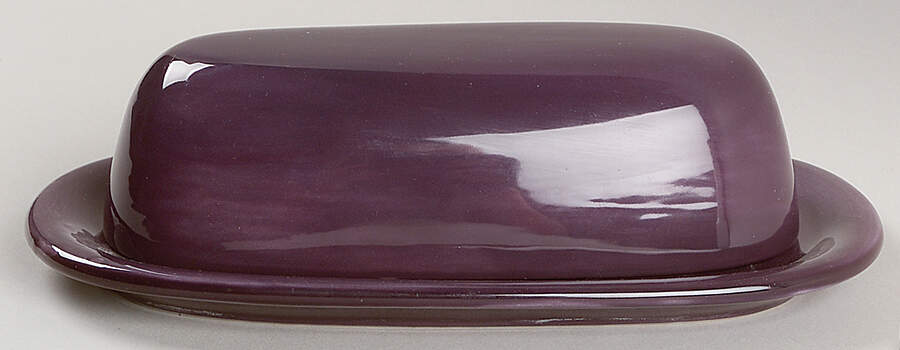 Sausalito Fig (Purple) 1/4 Lb Covered Butter by Pottery Barn China-1