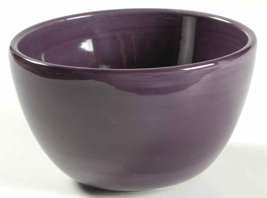 Sausalito Fig (Purple) Coupe Cereal Bowl by Pottery Barn China-1