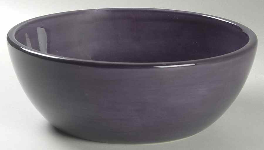 Sausalito Fig (Purple) 8" Round Vegetable Bowl by Pottery Barn China-1