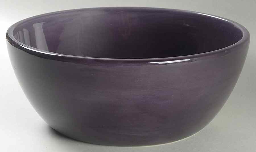 Sausalito Fig (Purple) 7" Round Vegetable Bowl by Pottery Barn China-1