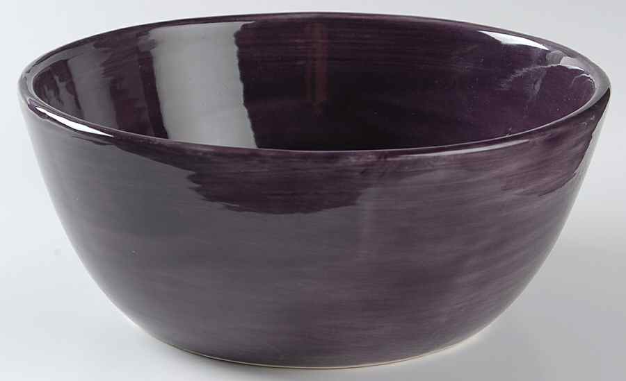 Sausalito Fig (Purple) 9" Round Vegetable Bowl by Pottery Barn China-1