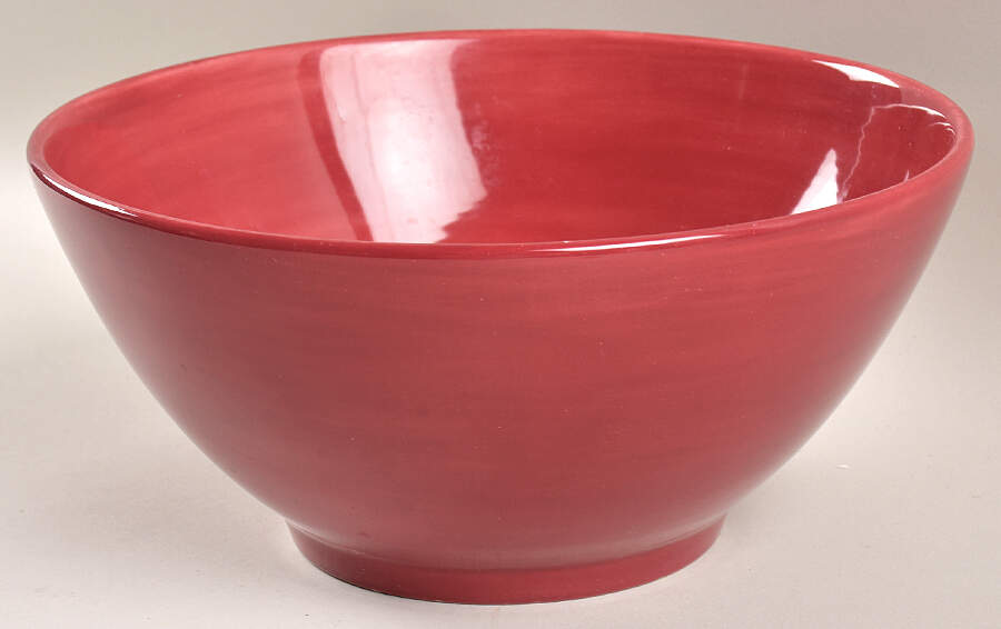 Sausalito Merlot (Red) 9" Round Vegetable Bowl by Pottery Barn China-1