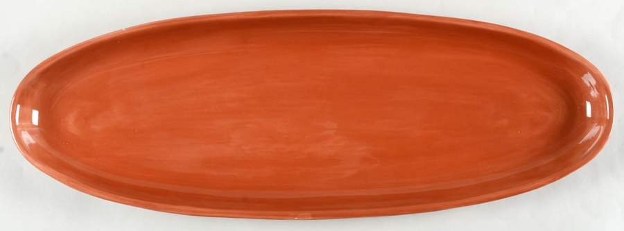 Sausalito Spice (Terra Cotta) 20" Fish Platter by Pottery Barn China-1