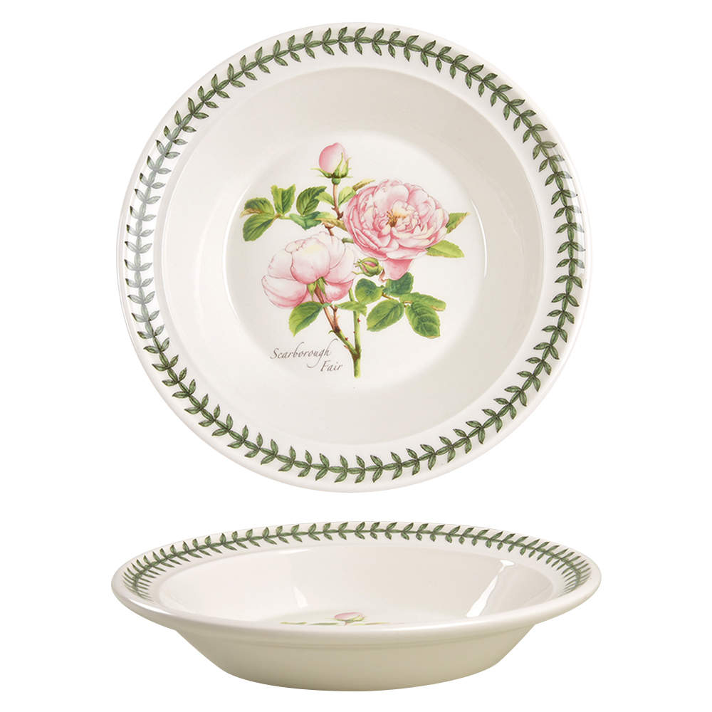 Botanic Roses Rim Soup Bowl by Portmeirion-1