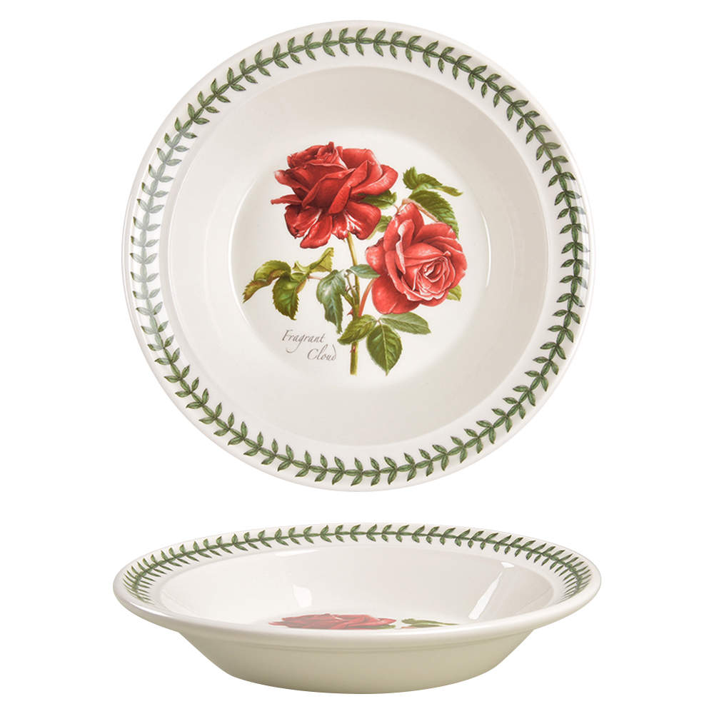 Botanic Roses Rim Soup Bowl by Portmeirion-1
