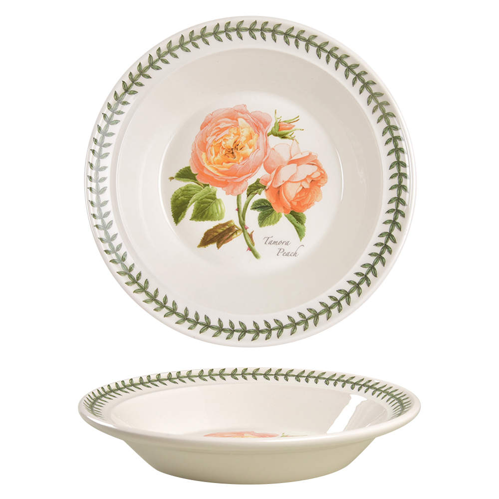 Botanic Roses Rim Soup Bowl by Portmeirion-1