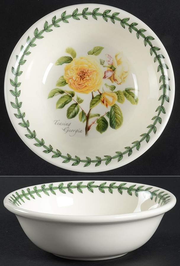 Botanic Roses Bowl-Fruit/Dessert (Sauce) by Portmeirion-1