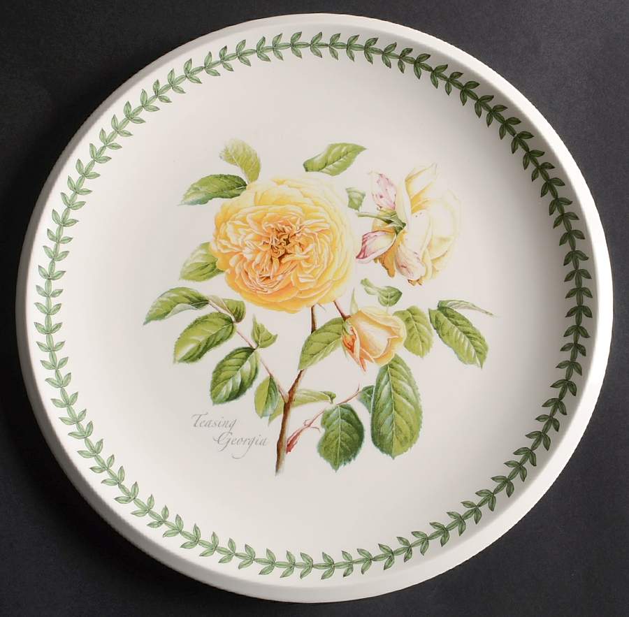 Botanic Roses 13" Chop Plate (Round Platter) by Portmeirion-1