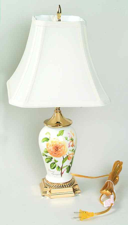 Botanic Roses #3 Canton Vase Lamp & Shade by Portmeirion-1