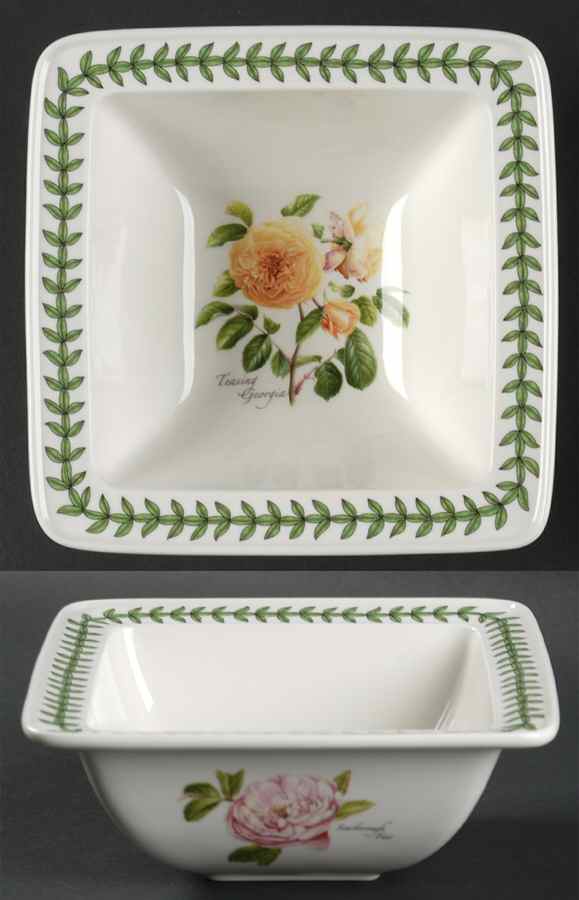 Botanic Roses Square Cereal Bowl by Portmeirion-1