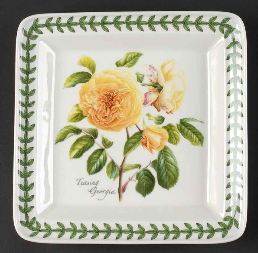 Botanic Roses Square Salad Plate by Portmeirion-1