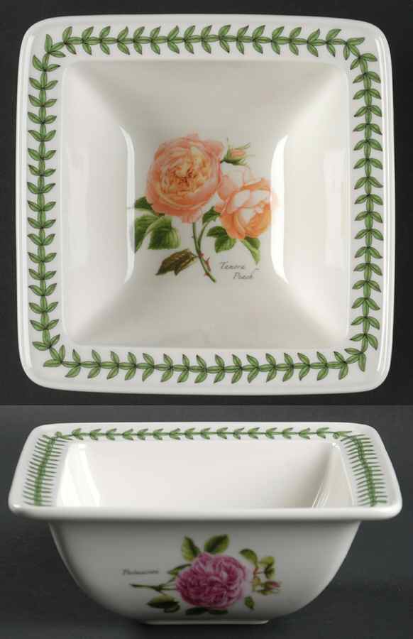 Botanic Roses Square Cereal Bowl by Portmeirion-1
