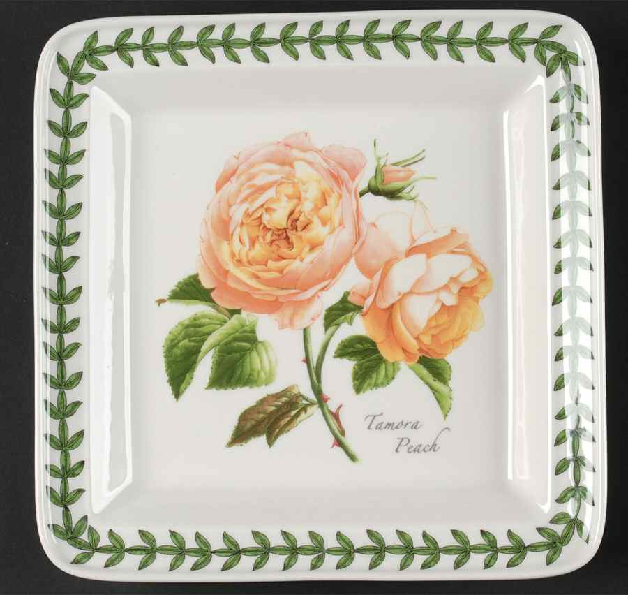 Botanic Roses Square Salad Plate by Portmeirion-1